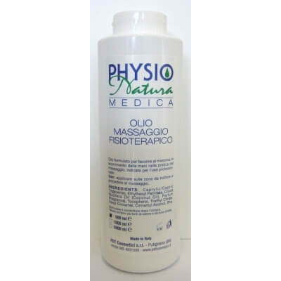 Olio massaggio fisioterapico per uso professionale Physio natura da 500 ml