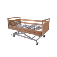 Letto singolo da degenza elettrico a 3 snodi ad altezza variabile con rete in acciaio