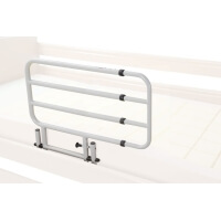 Sponda anticaduta ribaltabile in alluminio anodizzato misura Large per letti da degenza