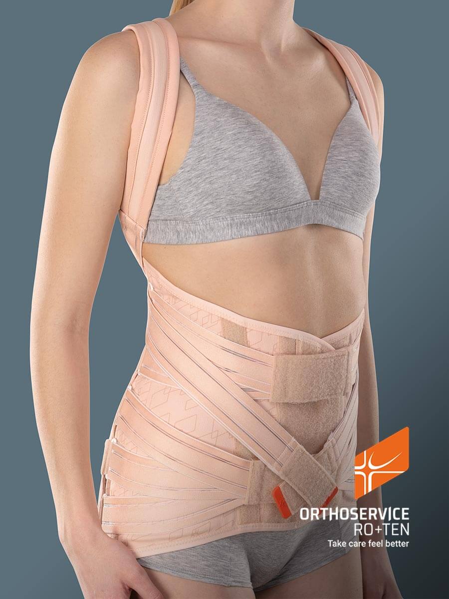 Busto ortopedico dorso-lombare con spallacci per donna Orthoservice Ro+ten