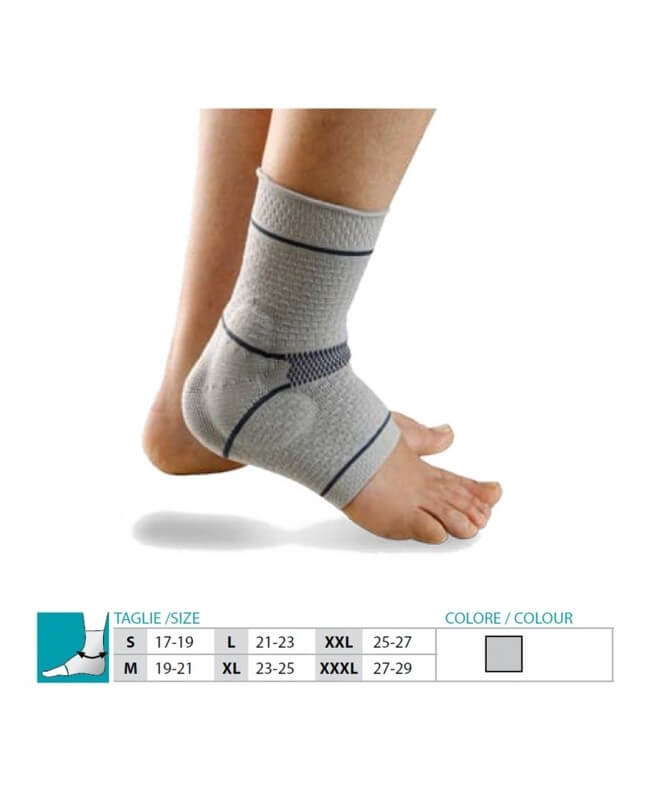 Cavigliera ankle sostenitiva elastica con inserti malleolari orione 406