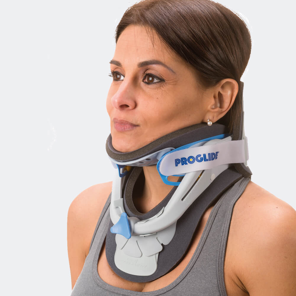 Collare cervicale bivalve regolabile in altezza Proglide PG174 Tielle Camp