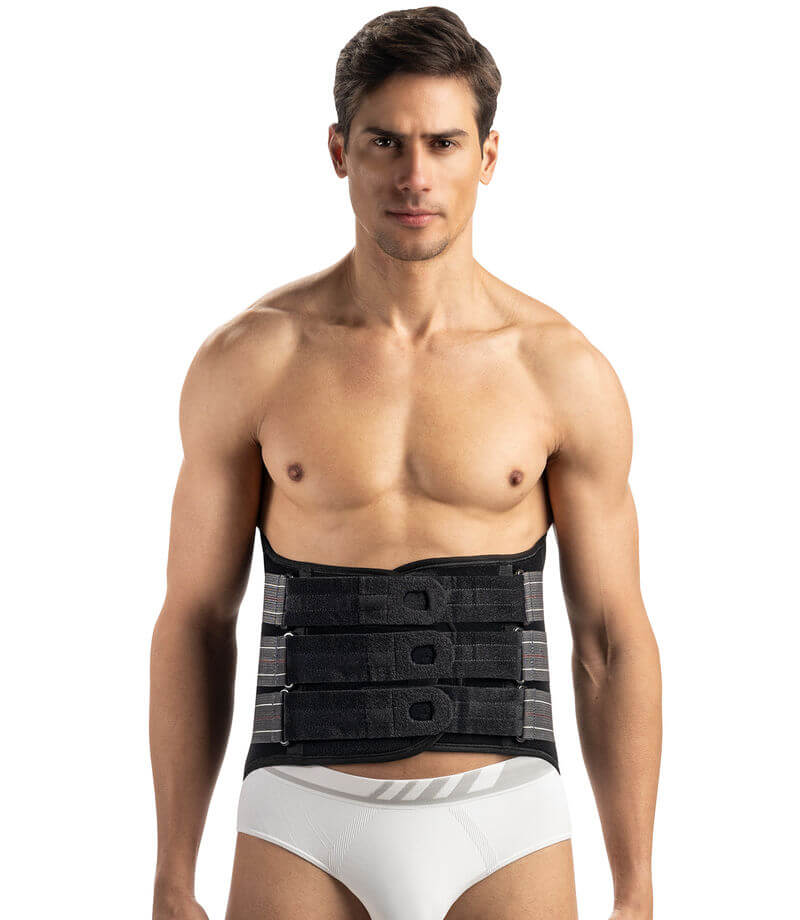 Corsetto lombosacrale alto con tripla chiusura pavis art.572
