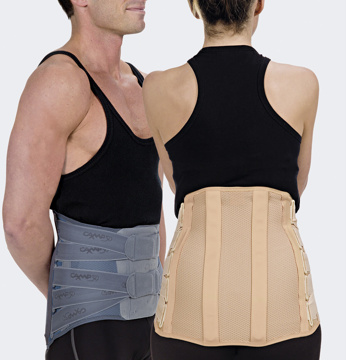 Corsetto semirigido ortopedico lombosacrale alto 5033 camp50