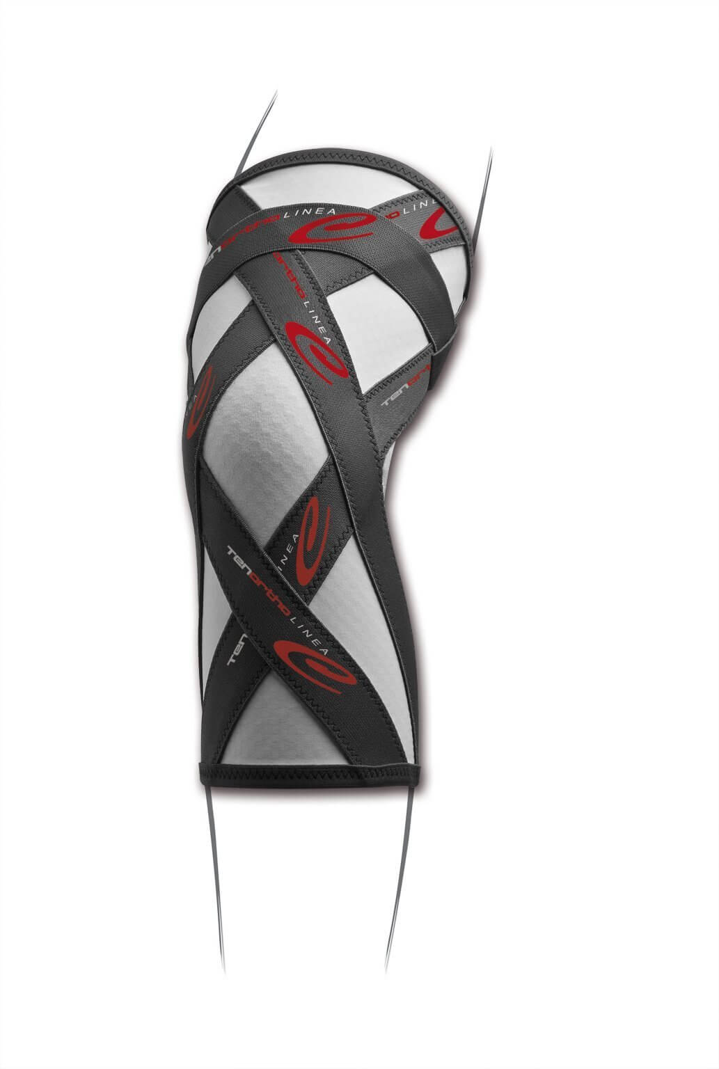 Ginocchiera elastica con taping integrato e fibra di carbonio tenortho knee