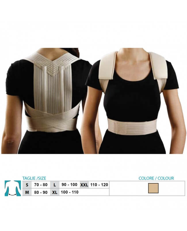 Raddrizzaspalle / schiena unisex con tiranti regolabili Orione 9797