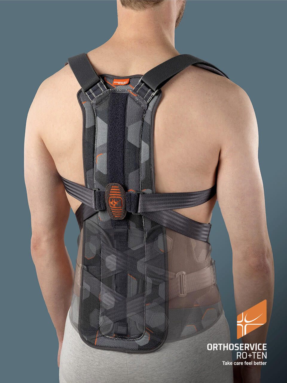 Schienale con spallaccio abbinabile a busto Lumbopull Orthoservice Dorsopull 74