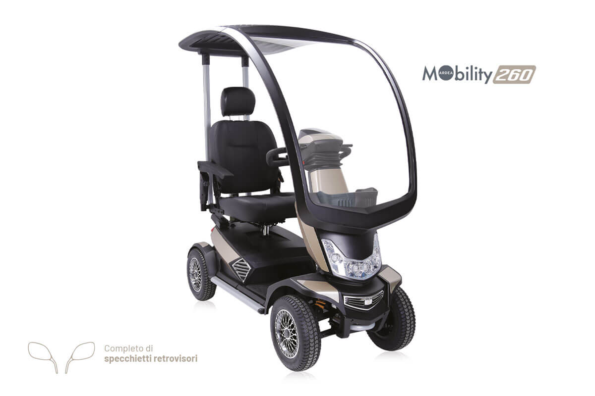 Scooter elettrico 4 ruote con tettuccio Moretti Ardea Mobility 260