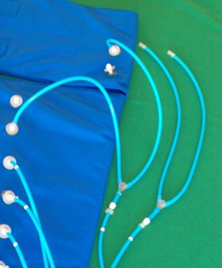 Set di duplicazione a 4 settori per pressoterapia domiciliare Fisiopress FP4 Mini