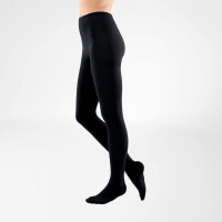 Collant a compressione graduata Bauerfeind VenoTrain Soft colore Black, indossato