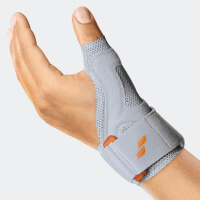 Tutore per pollice Camp 7610 Rhizo Hit Platinum con supporto metallico, indossato